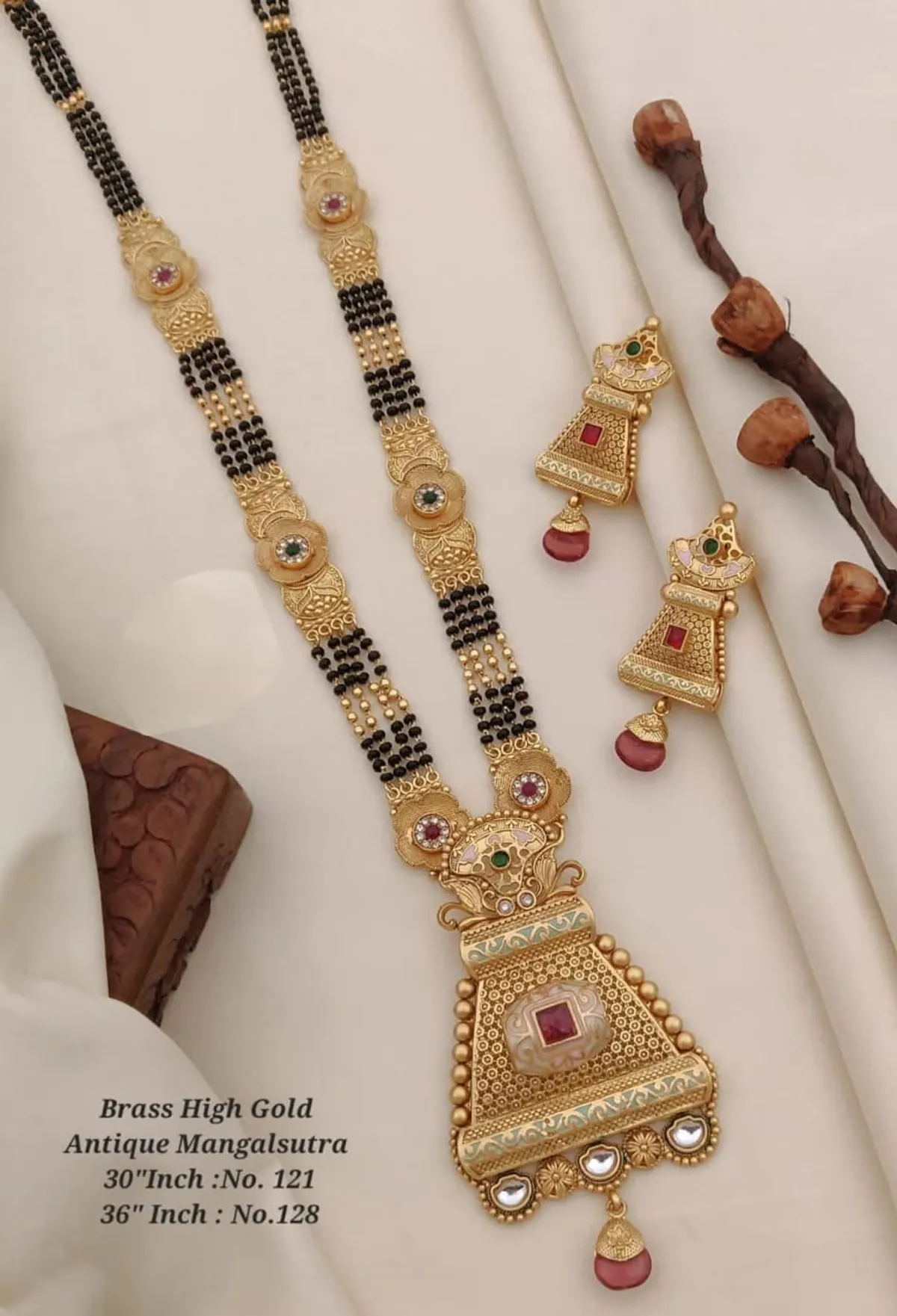 Brass_High_Gold_Antique_Mangalsutra 30''