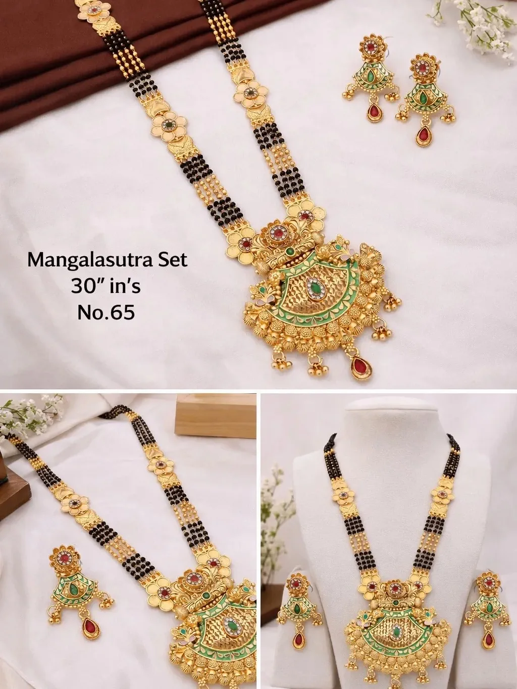 Brass Long Mangalsutra 30'' nfor Womens