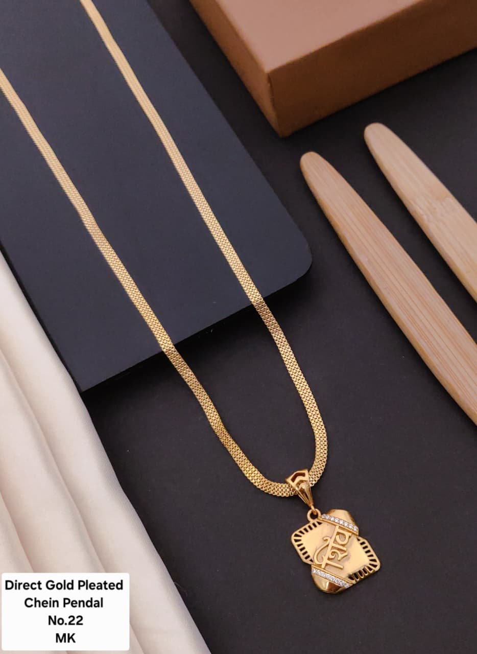 Dialy Wear Shiv Pendent With Chain 22 inch