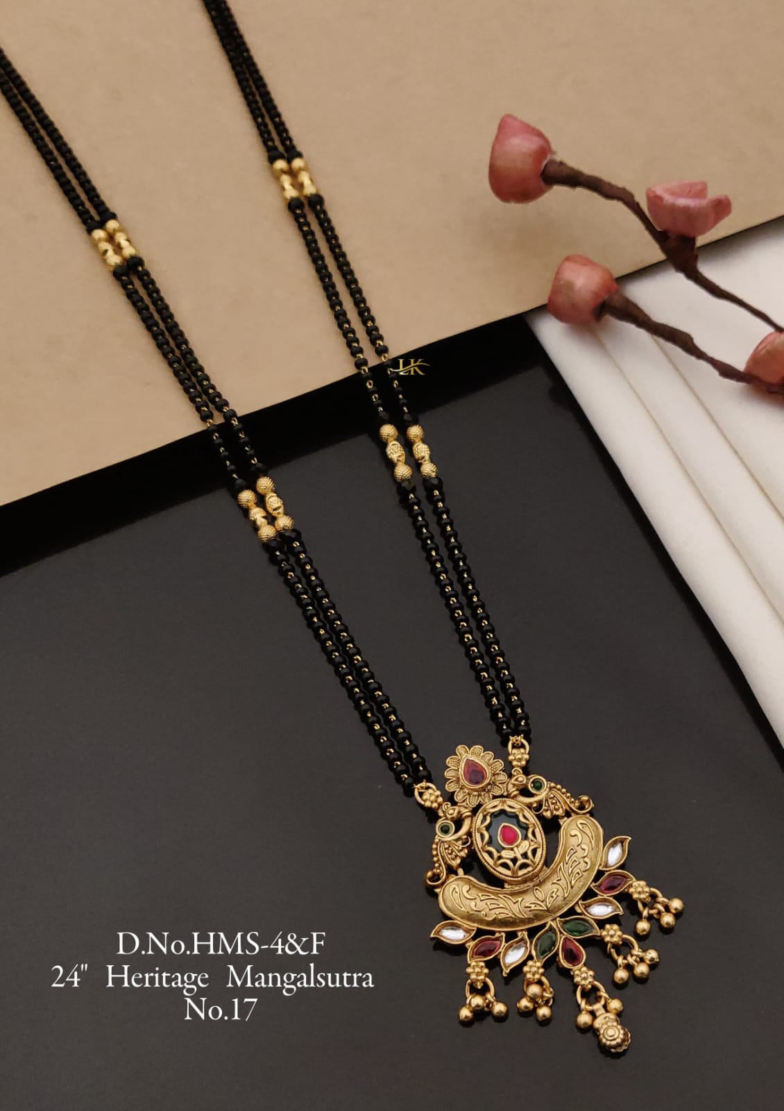 Gold Pleteted Short Mangalsutra For Womens