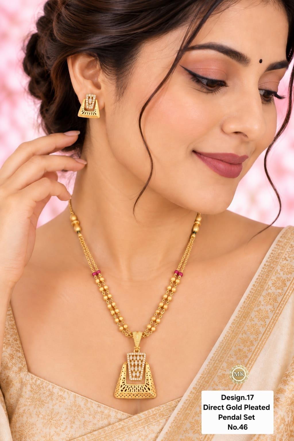 HIGH GOLD ROYAL AURA A.D. PENDENT MALA SET