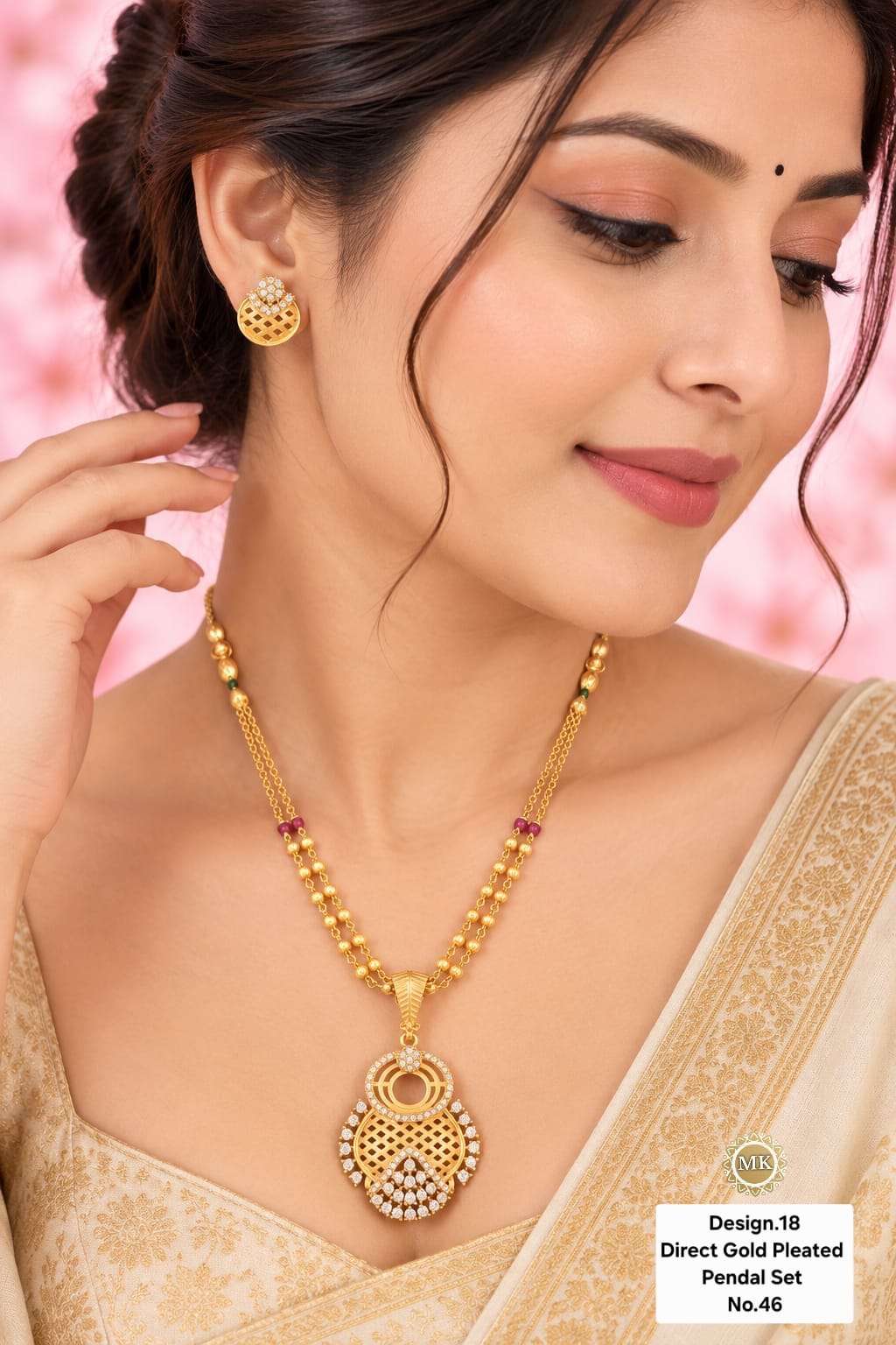 HIGH GOLD ROYAL AURA A.D. PENDENT MALA SET