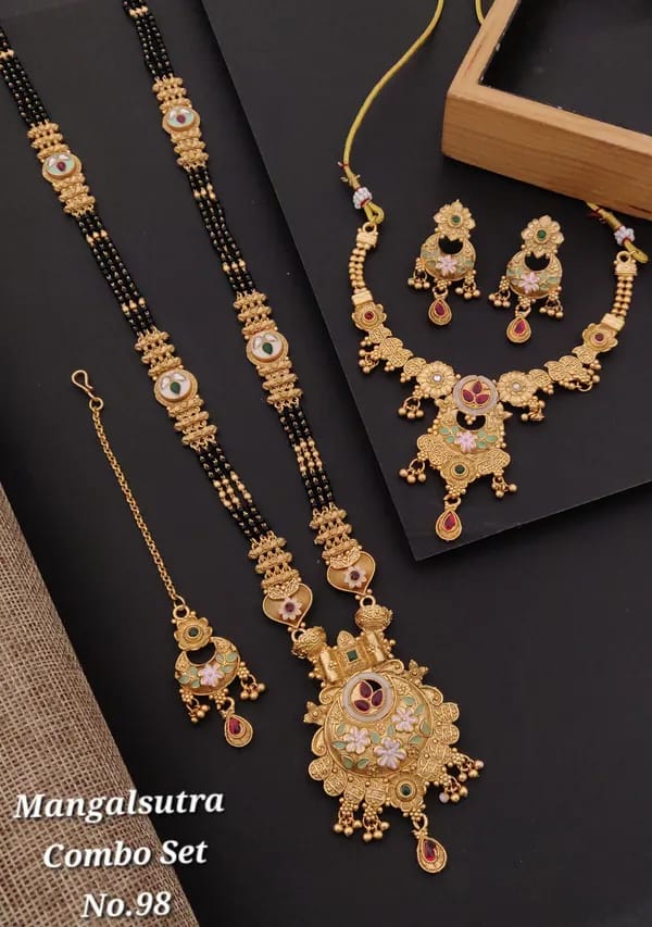 Rajwadi Primium Partyware Necklece combo set